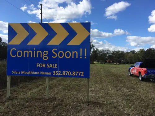 Large format printed banner produced by Cardinal Signs (example 11)