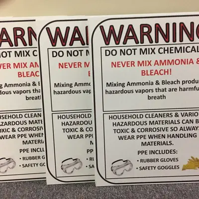 Printed yard sign on an H-stake (example 5)