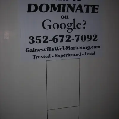 Printed yard sign on an H-stake (example 9)